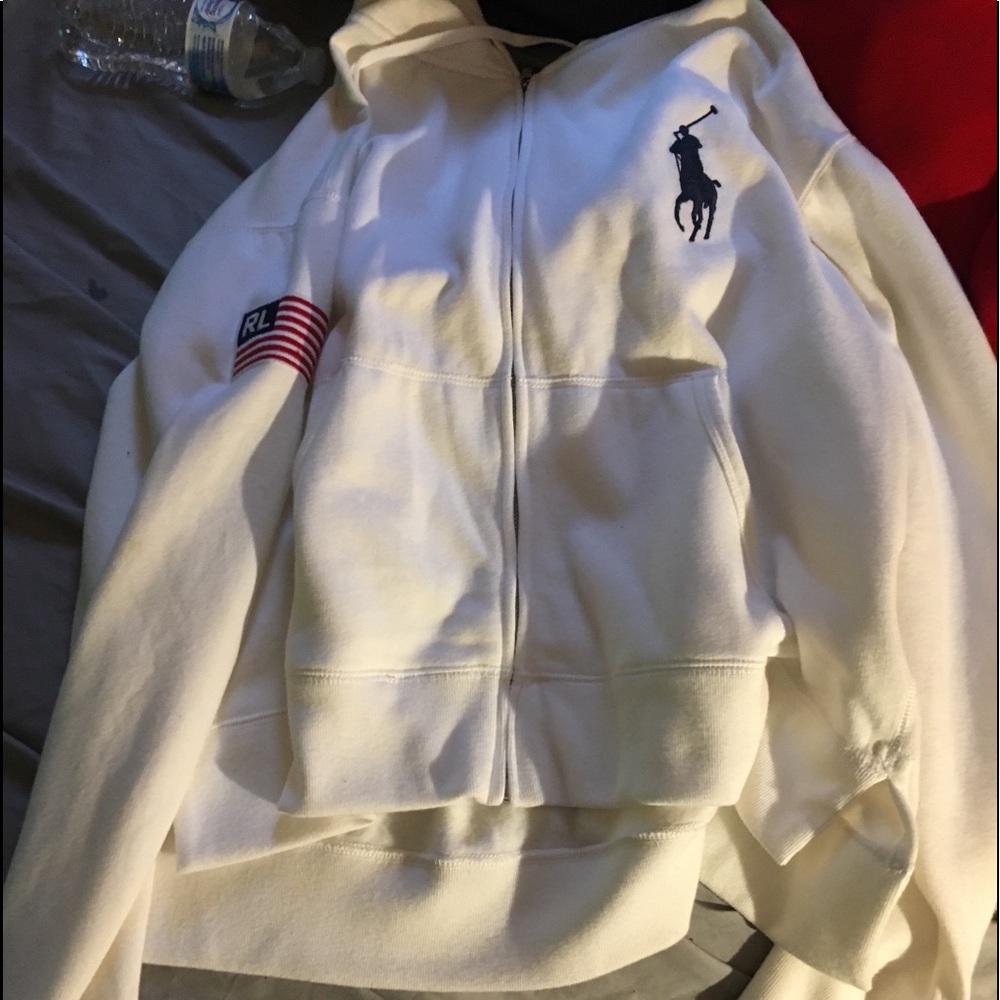 White Polo RL sweatshirt
